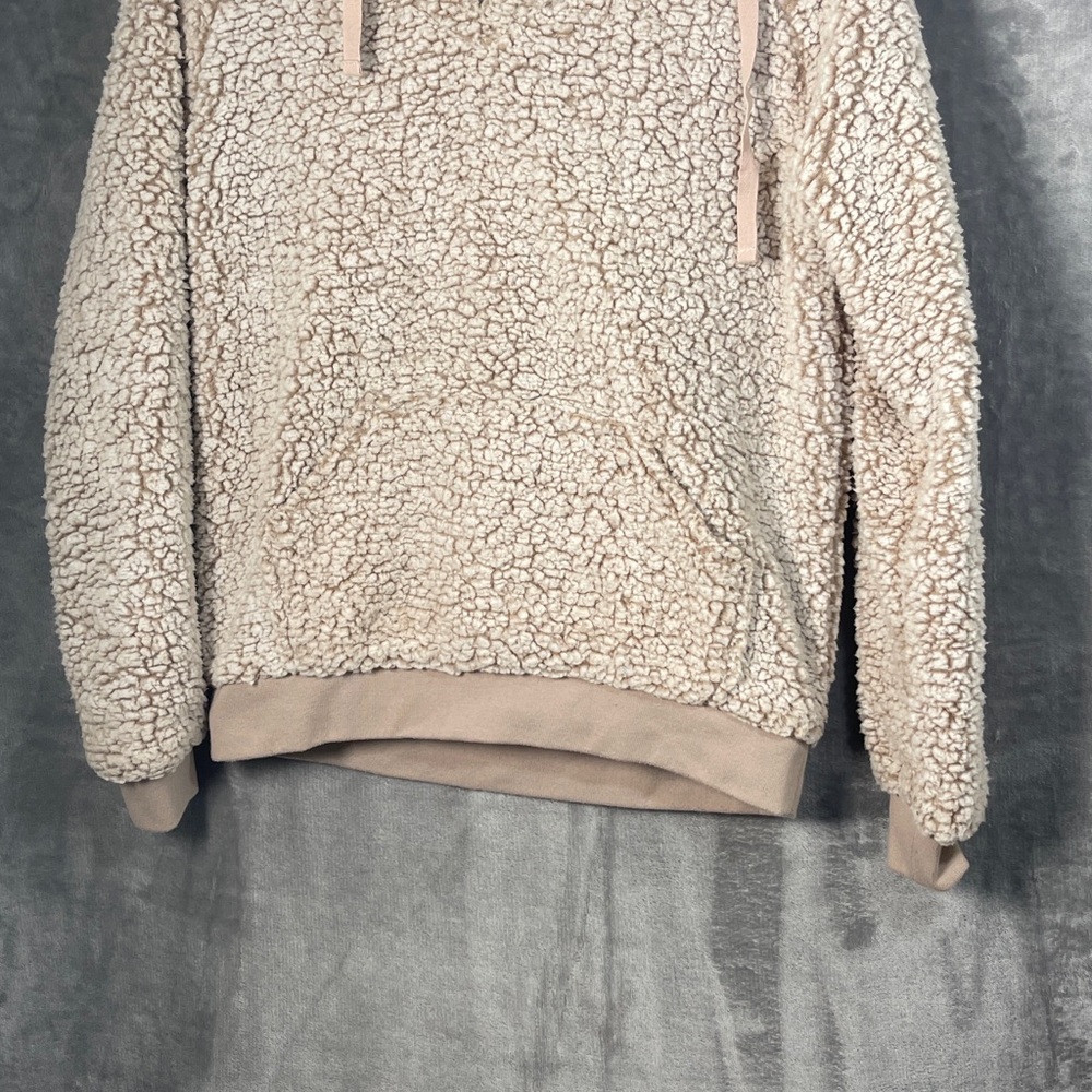 Cream Sherpa Hoodie - image 3